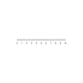 Measuring scale, markup for rulers icon isolated. Size indicators. Different unit distances. Flat design