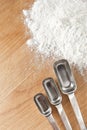 Measuring Spoons with Flour