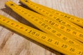 Measuring Stck on a Wooden Table