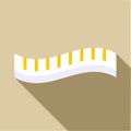 Measuring striped tape icon, flat style Royalty Free Stock Photo