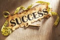 Measuring success concept Royalty Free Stock Photo