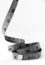 Measuring tape in black and white theme