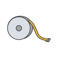 Measuring tape color icon