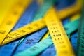 Measuring tape , extreamly shallow DOF