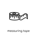 Measuring tape icon from collection. Royalty Free Stock Photo