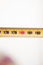 Measuring tape ruler cm numbers