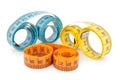 Measuring tapes Royalty Free Stock Photo
