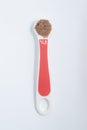 Measuring Tea spoon with Brown sugar Royalty Free Stock Photo