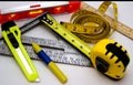 Measuring tools Royalty Free Stock Photo