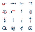 Measuring tools icon set