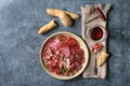 Meat assorti plate Royalty Free Stock Photo