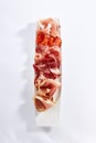 Meat assorti platter top view Royalty Free Stock Photo