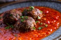 Meat balls. Italian and Mediterranean cuisine. Meat balls with s