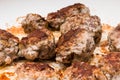 Meat balls of minced beef and pork Royalty Free Stock Photo