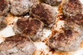 Meat balls of minced beef and pork Royalty Free Stock Photo