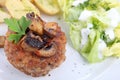Meat balls with mushrooms Royalty Free Stock Photo