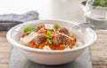 Meat balls in tomato sauce Royalty Free Stock Photo