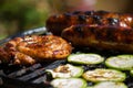 Meat on the barbecue Royalty Free Stock Photo