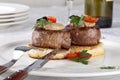Meat beef with fua-gra Royalty Free Stock Photo