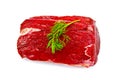 Meat beef whole piece with dill