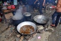 Meat boiling in a caldron in Bac Ha market, Vietnam