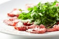 Meat Carpaccio with Rocket Salad