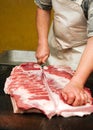 Meat carver Royalty Free Stock Photo
