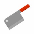 Meat Cleaver icon vector image. Royalty Free Stock Photo