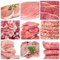 Meat collage Royalty Free Stock Photo