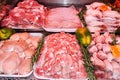 Meat department, supermarket display. Butcher shop Royalty Free Stock Photo