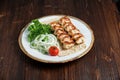 Meat dish lula kebab Royalty Free Stock Photo