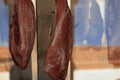 Meat at display at the butchery.