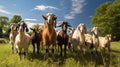 meat farm goats Royalty Free Stock Photo