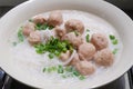 Meat and fish ball soup Royalty Free Stock Photo