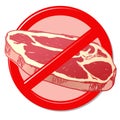 Meat forbidden