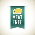 Meat free banner. Vector illustration decorative background design