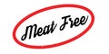 Meat Free rubber stamp