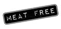 Meat Free rubber stamp Royalty Free Stock Photo