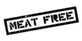 Meat Free rubber stamp Royalty Free Stock Photo