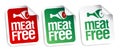 Meat free stickers.