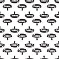 Meat in griddle pattern seamless vector