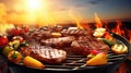 meat grilling bbq food