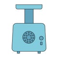 Meat grinder icon. Flat line style. Vector illustration on white isolated background. Royalty Free Stock Photo