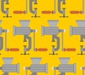 Meat grinder pattern seamless. hasher background . mincer vector texture Royalty Free Stock Photo