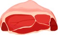 Isolated meat/ham vector clipart Royalty Free Stock Photo