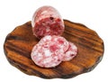 Meat head cheese on wooden cutting board