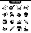 Meat icons set