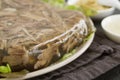 meat jelly. beef aspic. t Royalty Free Stock Photo