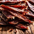 Meat jerky dried cured preserved meat, snack