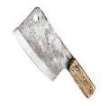 Meat knife. Vintage Butcher meat cleavers on a white background. 3d